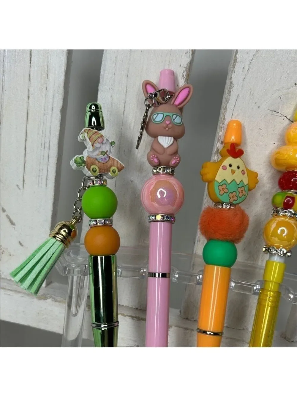 Easter Spring Vibrant Charm Pen Set with Pencil
